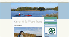 Desktop Screenshot of kanu-muehle.de